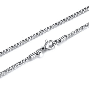 Box Chain Necklace Silver