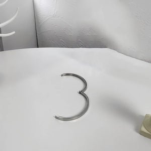 Classic Engraved Bangle Bracelet Rose Gold