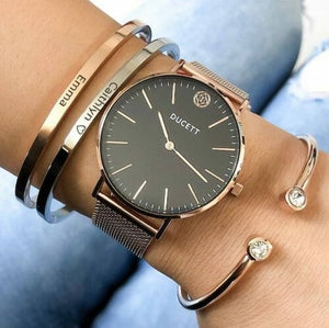 Classic Engraved Bangle Bracelet Silver