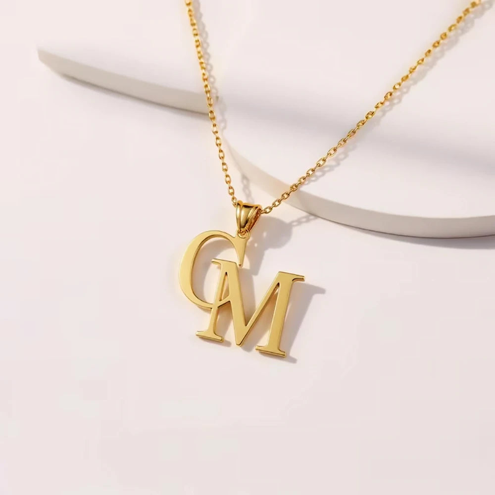 Monogram Double Initials Necklace