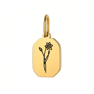 Gold Birth Flower Charm March