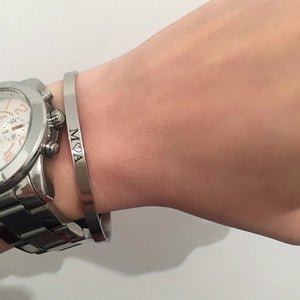 Engraved Custom Cuff Bracelet Gold