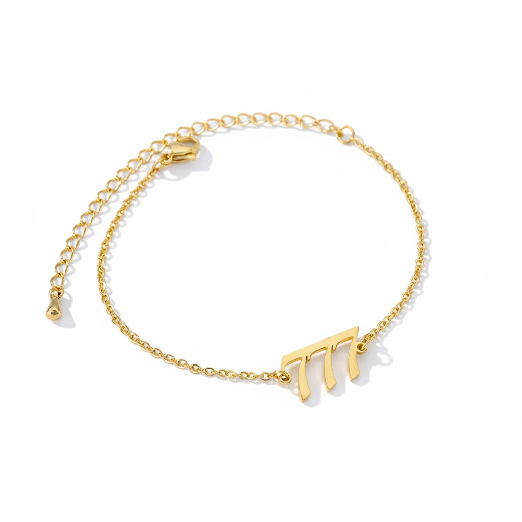 Angel Number Bracelet Gold