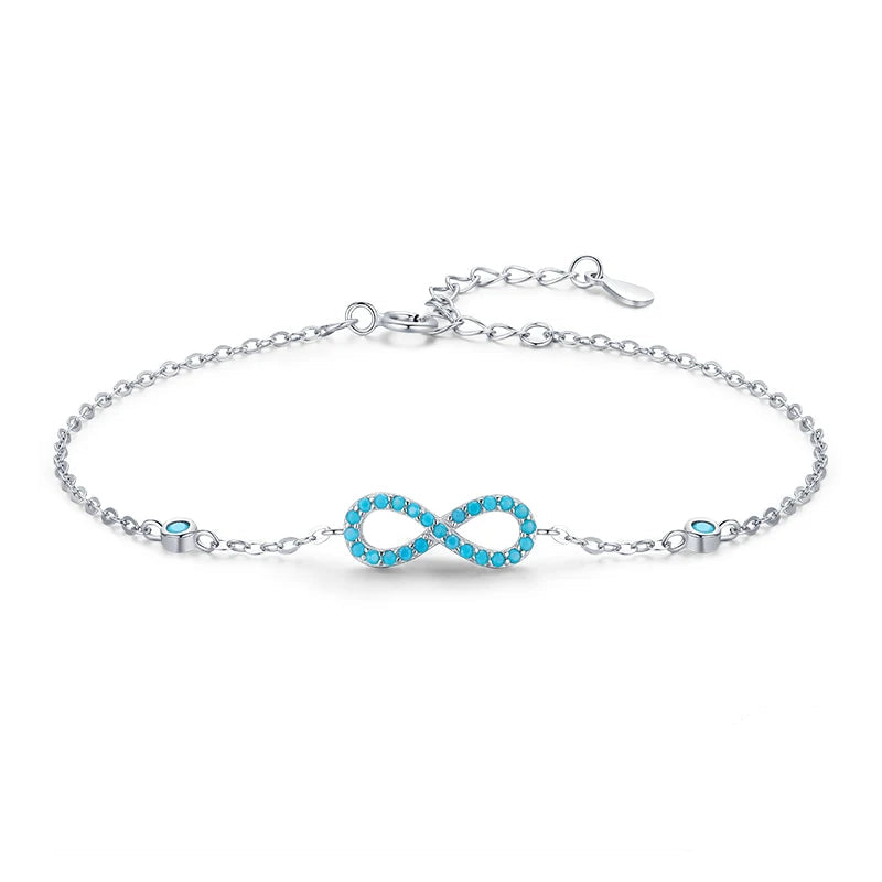 925 Sterling Silber Filigranes Infinity Armband