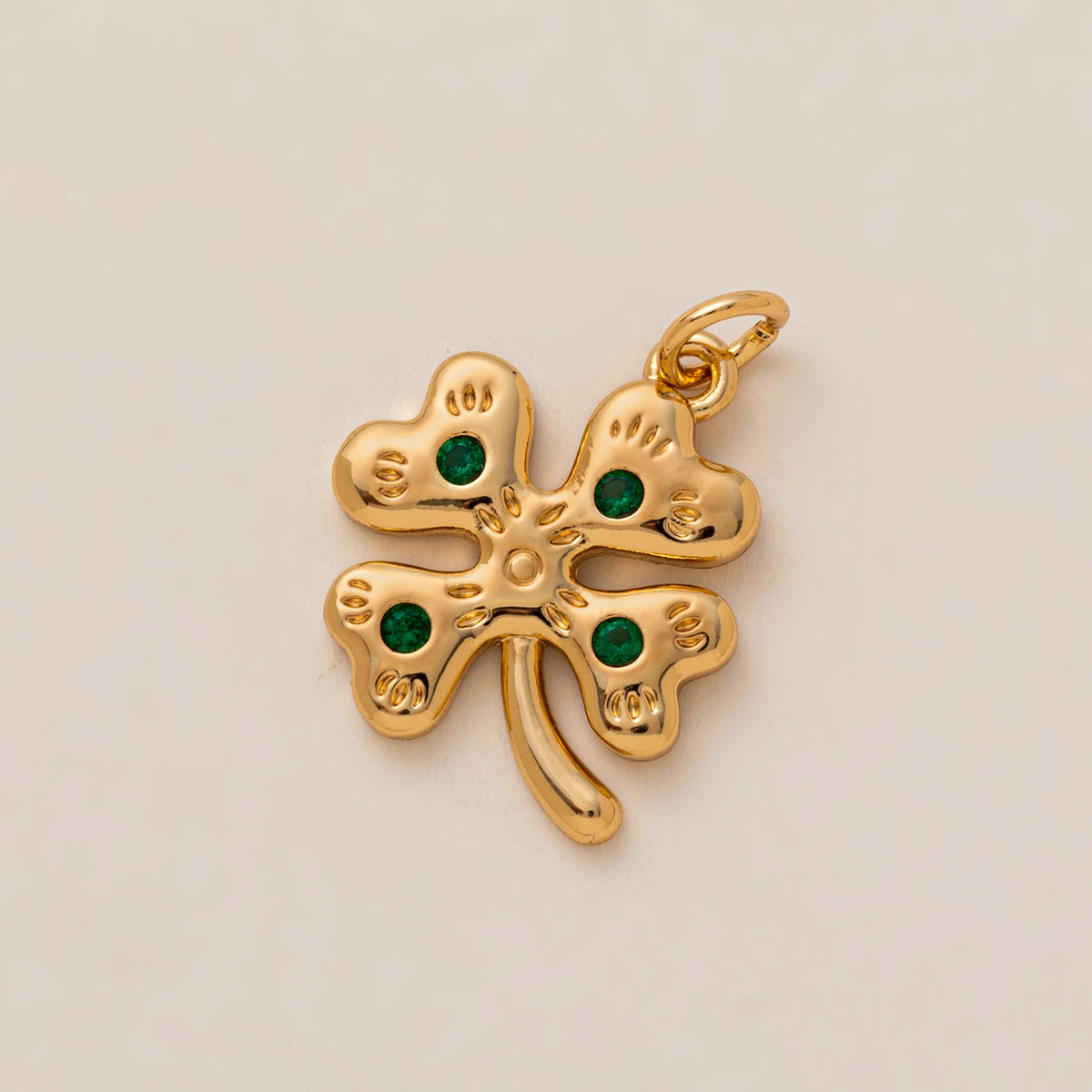 Gold Clover Charm