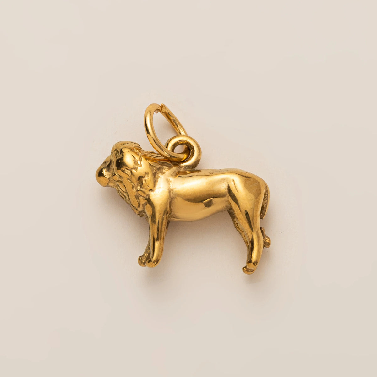 Gold Lion Charm