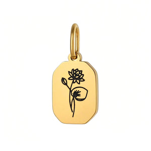 Gold Birth Flower Charm July