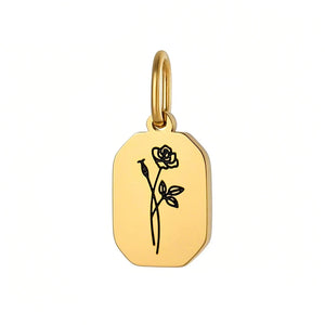 Gold Birth Flower Charm June