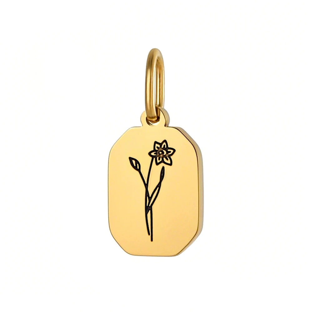 Gold Birth Flower Charm March