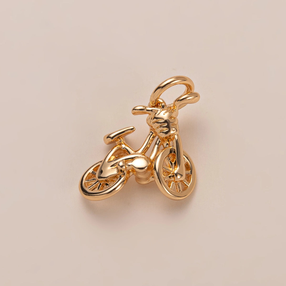 Gold Bicycle Charm
