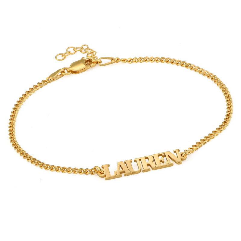 Gold Namensarmband in Großbuchstaben