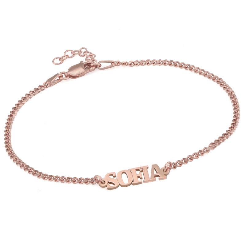 Roségold Namensarmband in Großbuchstaben